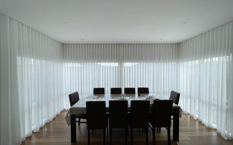 Replacement curtains fitted in a Pakenham home